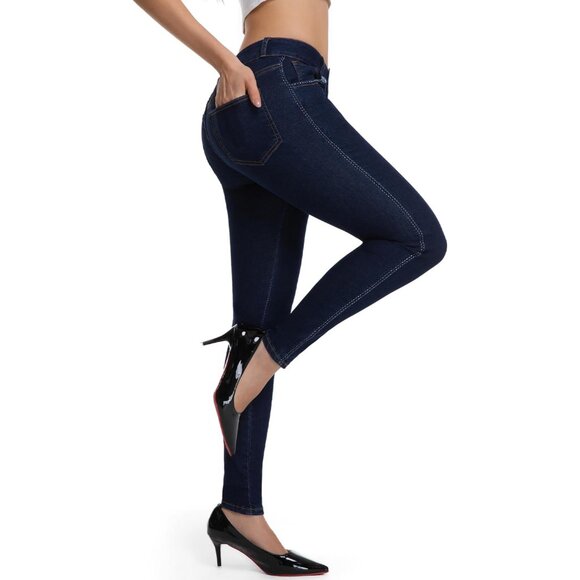Women’s High Waisted Skinny Jeans Stretch Denim Flattering Fit Stylish - Picture 3 of 8